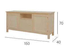 TV colonial madera 150 cm. 2