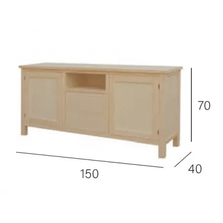 Salón completo madera 195 cm.