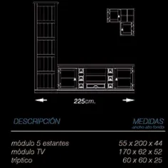 Salón Mexicano 225 cm. 2