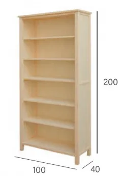 Salón con vitrinas en madera 270 cm. 2