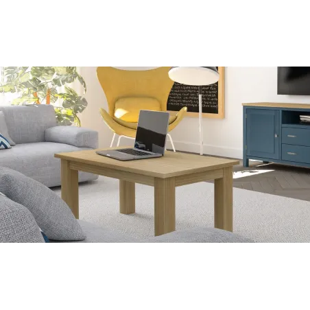 Salón con vitrinas en madera 270 cm.