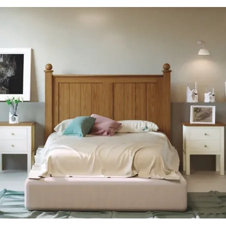 Salón con vitrinas en madera 270 cm.