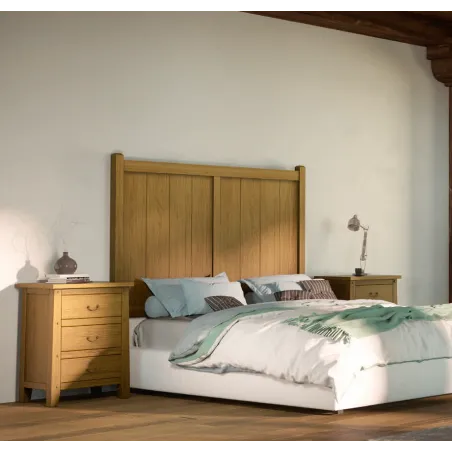 Cabecero rústico individual madera 