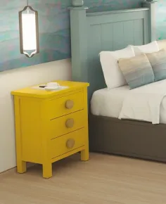 Cabecero colonial madera de matrimonio 