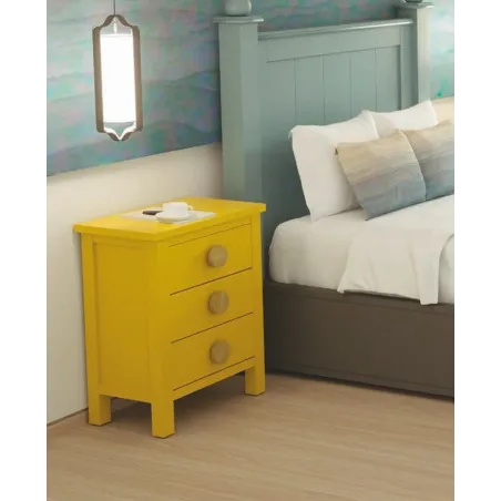 Cabecero colonial madera de matrimonio 