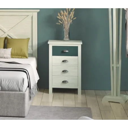 Cabecero colonial madera de matrimonio 