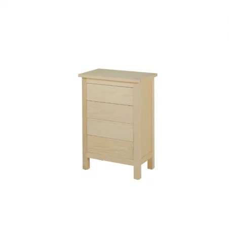 Mesita de noche madera un cajón con patas