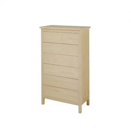 Mesita de noche madera un cajón con patas