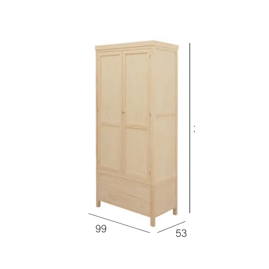 Cómoda madera 3 caj patas