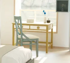 Cómoda madera 3 caj patas