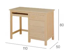 Cómoda madera 3 caj patas 2