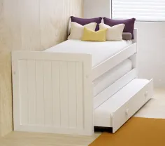 Salón con vitrinas en madera 270 cm.