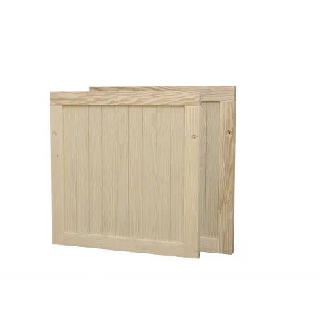 Cama compacta rústica madera 