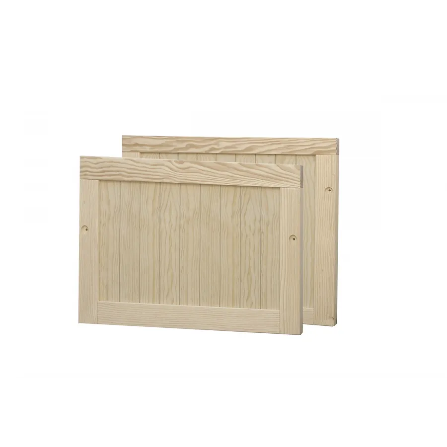 Cama compacta rústica madera 