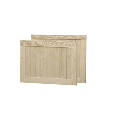 Cama compacta rústica madera 