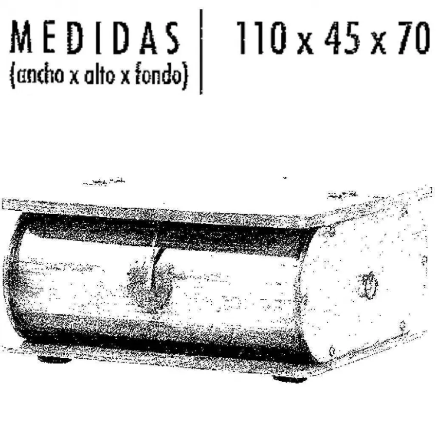 Mesa de centro baúl cuadrado Mexicano