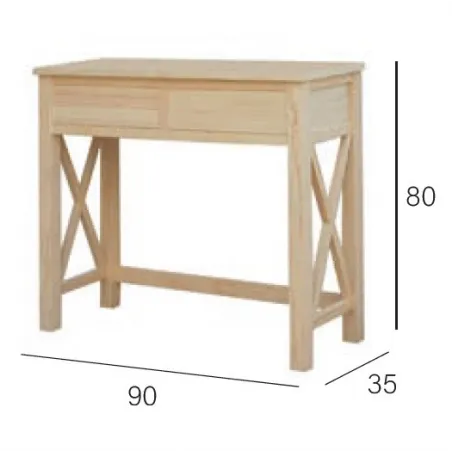 Cómoda madera 3 caj patas