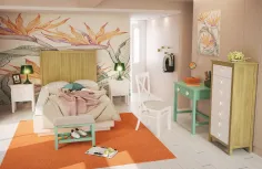 Cabecero rústico individual madera 