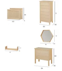 Cabecero rústico individual madera  2