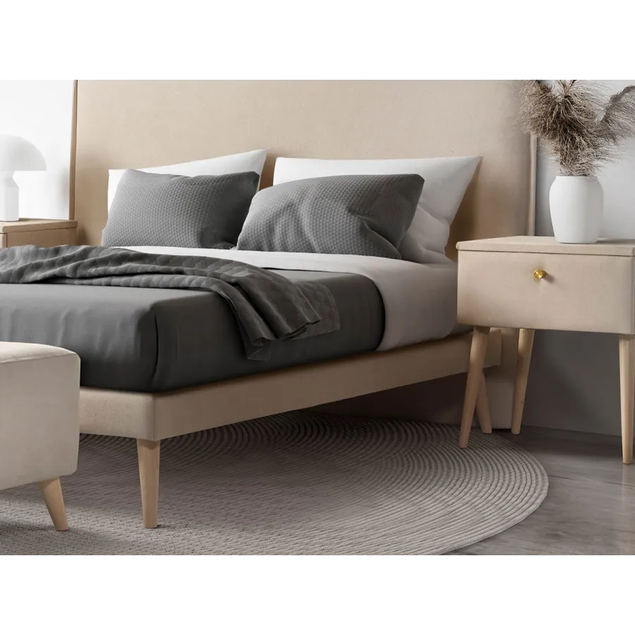 Base tapizada canapé altura 10 pata madera