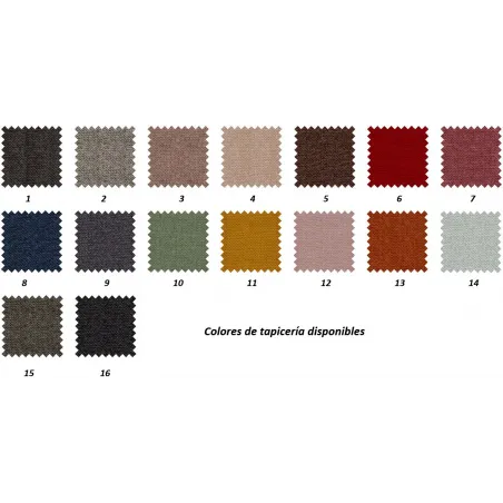 Base tapizada canapé altura 10 pata madera