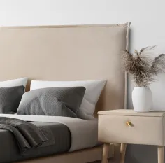 Cabecero pestaña tapizado alto 125