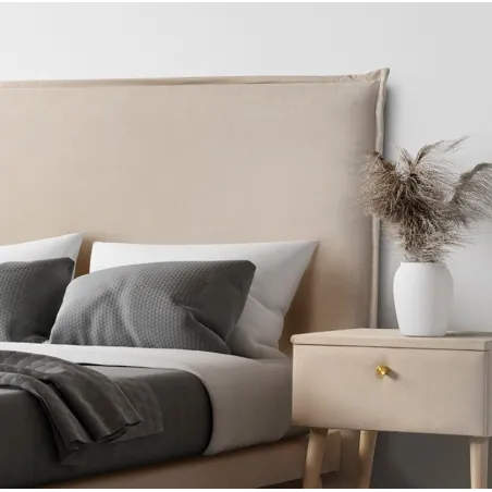 Cabecero pestaña tapizado alto 125