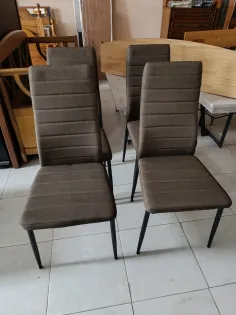 Sillas tapizadas 4 unidades 2