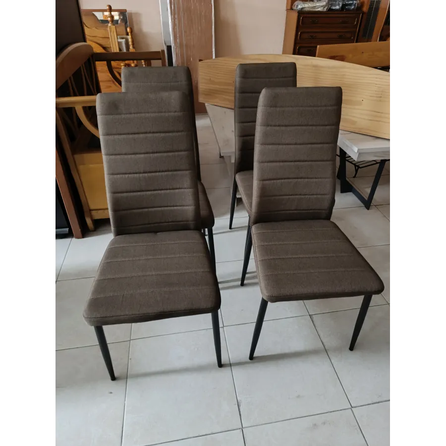 Sillas tapizadas 4 unidades