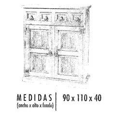 Arcón recto Mexicano varias medidas 2