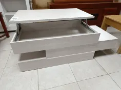 Mesa centro elevable 130x55 cm.