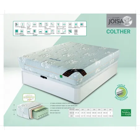 Colchón Colther viscosoja Repos&Naturel en Mueblesguadalhorce.es