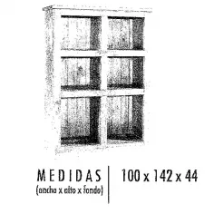 Estantería Mexicano cinco bazares 2