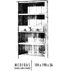 Estantería Mexicano cinco bazares 2