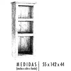 Estantería baja Mexicano seis bazares 2