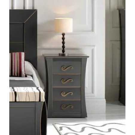 MESITA DE NOCHE VIENA EN MADERA MACIZA DISEÑO VINTAGE