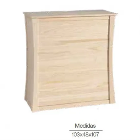 COMODA VIENA EN MADERA MACIZA DISEÑO VINTAGE