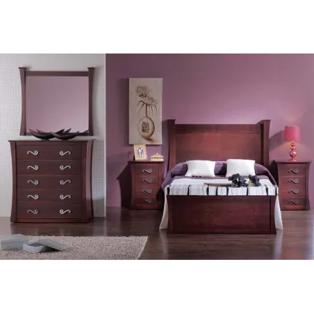 DORMITORIO VIENA EN MADERA MACIZA DISEÑO VINTAGE