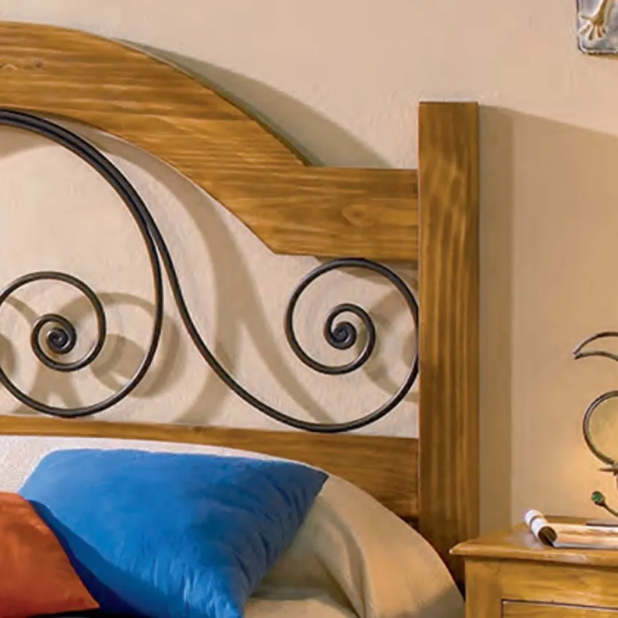 MUEBLES DE DORMITORIO ESTILO RUSTICO MEXICANO
