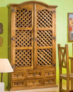 MUEBLE BAR DE SALON DURANGO MADERA MACIZA 2