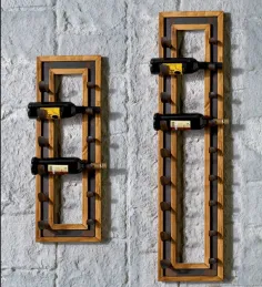 BOTELLERO DE PARED EN MADERA