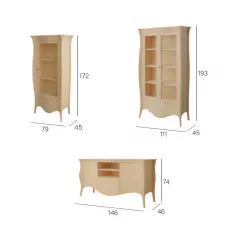 Salón colonial madera 270 cm. 2