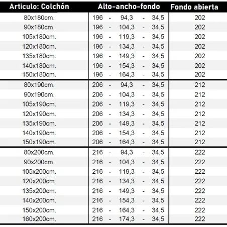 Cama abatible vertical Space individual