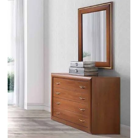 Cómoda clásica con marco espejo opcional