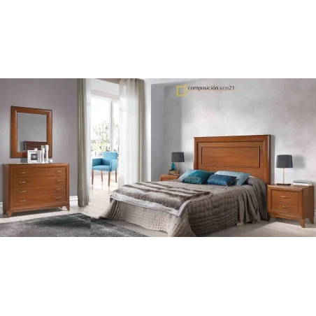 Dormitorio completo diseño clásico con patas de Salcedo muebles