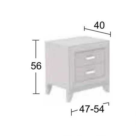 Dormitorio completo diseño clásico con patas de Salcedo muebles