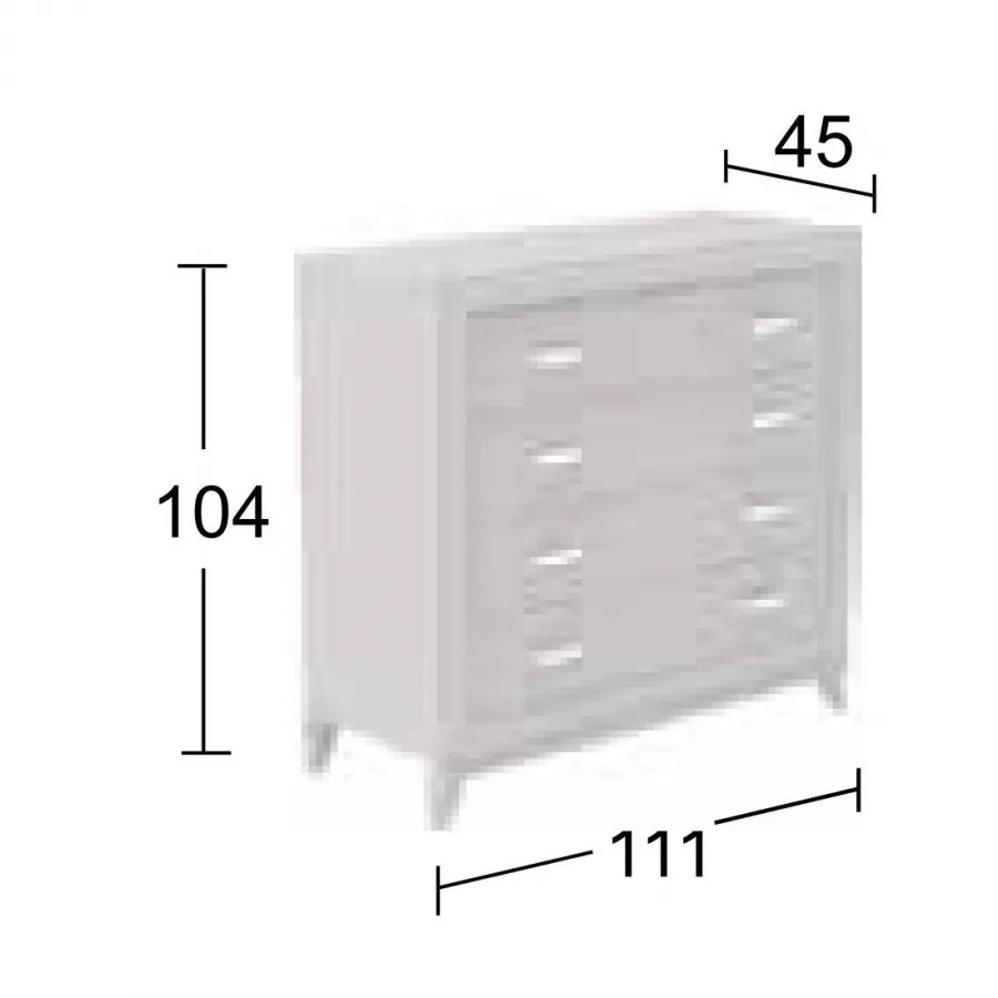 Dormitorio completo diseño clásico con patas de Salcedo muebles