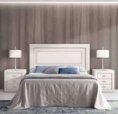 Dormitorio con cómoda y espejo linea clásica colección Parma 2