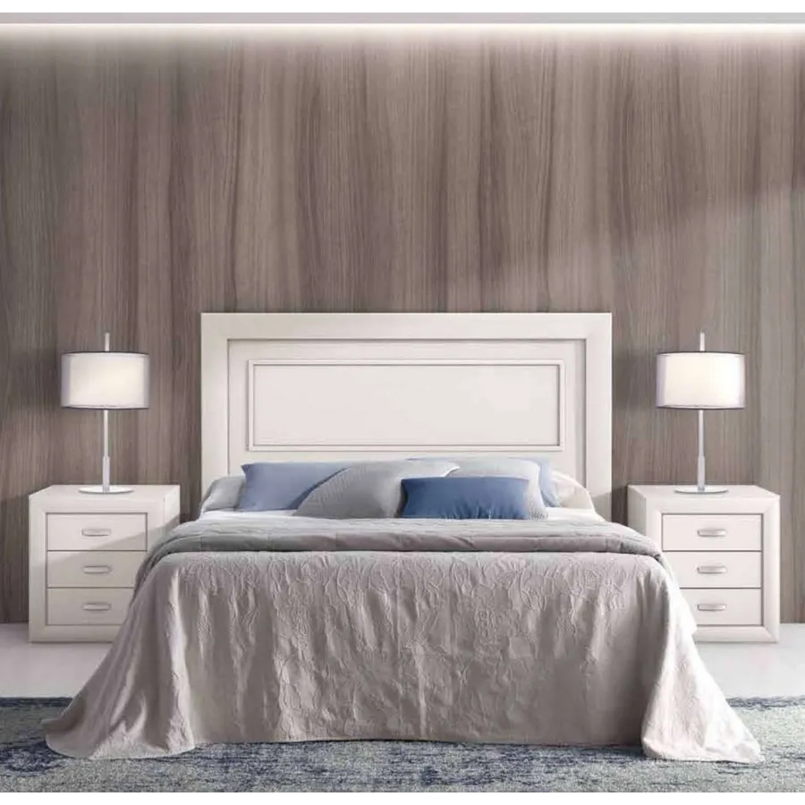 Dormitorio con cómoda y espejo linea clásica colección Parma