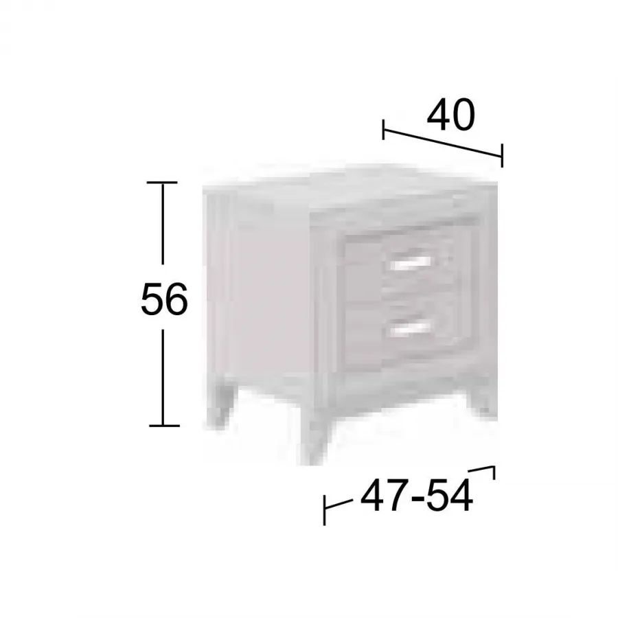 Dormitorio clásico con sinfonier de patas Salcedo Mueble